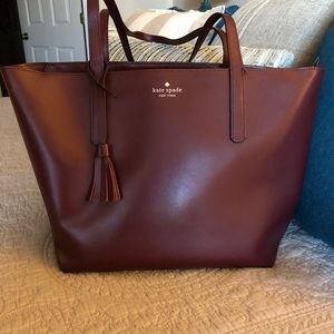 Kate Spade Emilia Large Tote.  Burgundy.